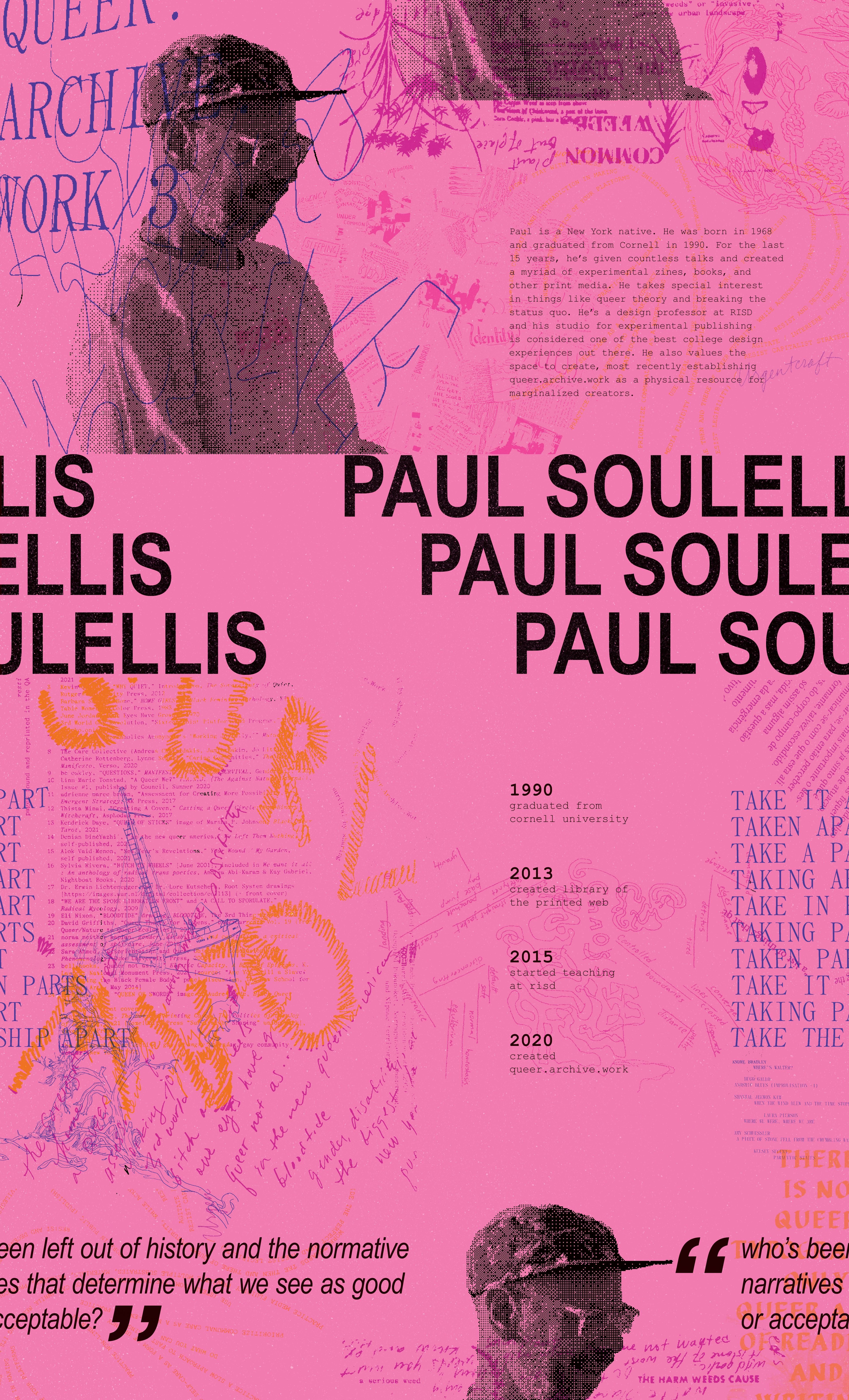 a poster of paul soulellis